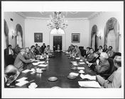 White House meeting with President Carter, Cyrus Vance and Brzezinski and members of the US Senate, 1978